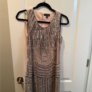 bebe Blush Sequin Mini Dress